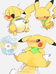  ambiguous_gender bodily_fluids diaper diaper_change feral genital_fluids hi_res milklemon5127 nintendo omorashi peeing pikachu pok&eacute;mon pok&eacute;mon_(species) solo urine video_games wet_diaper wetting 