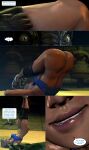  absurd_res animal_humanoid bodily_fluids cassie_cage clothed clothing comic dialogue duo exercise female hi_res human humanoid inside interspecies male mammal mortal_kombat partially_clothed reptile_(mortal_kombat) saurian_(mortal_kombat) scalie scalie_humanoid smokescreen117 sweat teasing undressing video_games 