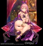  ass ass_focus breasts evertale highres large_breasts pink_hair popqn revealing_clothes thighs uncensored 