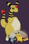  3_fingers 3_toes absurd_res ambiguous_gender ampharos anthro balls balls_on_face big_balls big_penis black_markings black_sclera black_stripes blue_body blue_fur bodily_fluids carrying_penis countershading cum cum_drip darkened_balls darkened_genitalia darkened_penis digital_media_(artwork) dripping electricity embarrassed erection eyes_closed fangs featureless_crotch feet fingerless fingers firebadger foreskin frown fur gem genital_fluids genitals glans group group_sex hi_res huge_penis humanoid_genitalia humanoid_penis hunched_over hyper hyper_genitalia hyper_penis lifting_penis long_neck long_penis looking_at_genitalia looking_at_penis looking_down looking_up loose_foreskin male male/ambiguous mammal markings meditation multicolored_body multicolored_fur musk nervous nintendo nude penis penis_on_head pikachu pink_glans pok&eacute;mon pok&eacute;mon_(species) red_gem red_markings sex shinx signature simple_background sitting size_difference slightly_chubby slightly_chubby_anthro slightly_chubby_male standing steam strained striped_body striped_fur stripes sweat sweaty_balls sweaty_genitalia tan_body tan_countershading tea_bagging teeth thick_thighs threesome toes trio vein veiny_penis video_games white_eyes yellow_body yellow_markings yellow_stripes 