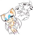  animal_ears bat_wings breasts furry gloves naked nipples nude pussy rouge_the_bat smile solo sonic_the_hedgehog uncensored wings 