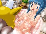  bath bathing bathtub gen_1_pokemon hikari_(pokemon) jpeg_artifacts kadabra pokemoa pokemon pokemon_(creature) scared water you_gonna_get_raped 