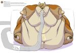  2021 anthro belly big_belly blue_eyes canid canine canis colored coyote english_text fast_food food grease hyper hyper_belly immobile immobilization inner_ear_fluff inside male mammal markings moobs morbidly_obese morbidly_obese_anthro morbidly_obese_male multicolored_body navel obese obese_anthro obese_male overweight overweight_anthro overweight_male rain_(vanillayote) restaurant shaded standing story tail_markings text tuft vanillayote weight_gain yellow_sclera 