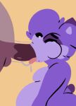  animated anthro belly big_belly big_butt bodily_fluids butt cum cum_from_nose cum_in_nose cum_inside deep_throat duo forced forced_oral genital_fluids mala_(malafox) malafox male male/male mammal neck_bulge oral procyonid purple_body raccoon saliva sex tears 