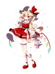  1girl crystal flandre_scarlet hat highres mob_cap papang solo touhou wings 