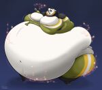  2019 anthro belly big_belly big_breasts blush bottle bottomwear breasts cleavage clothed clothing dino.d.dice female giant_panda gillpanda_(character) holding_bottle holding_breast holding_object hyper hyper_belly jewelry love_potion magic mammal morbidly_obese morbidly_obese_anthro morbidly_obese_female navel necklace obese obese_anthro obese_female one_eye_closed overweight overweight_anthro overweight_female pants shirt solo topwear ursid 