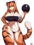  absurd_res anthro big_breasts breasts clothed clothing felid female gris_swimsuit hi_res mammal meme meme_clothing one-piece_swimsuit pantherine solo swimwear taphris tiger translucent translucent_clothing translucent_swimwear 