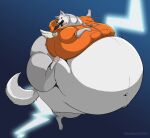  atlus belly big_belly canid canine canis clothing dino.d.dice domestic_dog feral holding_object holding_weapon hoodie hyper hyper_belly koromaru male mammal megami_tensei megami_tensei_persona morbidly_obese morbidly_obese_feral morbidly_obese_male navel obese obese_feral obese_male one_leg_up open_mouth overweight overweight_feral overweight_male pose raised_leg solo tongue tongue_out topwear video_games weapon weapon_in_mouth 