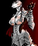  anthro argonian armor bethesda_softworks breasts clothed clothing epicbassface female hi_res lizard reptile scalie simple_background skimpy skyrim solo solo_focus tagme the_elder_scrolls unconvincing_armor vampire video_games 