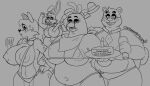  anthro bell_the_bunny captainhornybotld carla_the_chicken felicia_the_wolf female five_nights_at_freddy&#039;s franny_the_squirrel group hi_res male parody scottgames video_games 