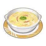  artist_request bowl commentary english_commentary food food_focus garnish genshin_impact lowres no_humans noodles official_art plate still_life third-party_source transparent_background 