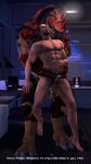  3d_(artwork) abs absurd_res alien anal anal_penetration balls big_dom_small_sub bodily_fluids brown_body carrying carrying_partner chair cheap-wazoo commander_shepard computer cum cum_in_ass cum_inside cum_while_penetrated desk digital_media_(artwork) dominant dominant_humanoid duo ejaculation english_text furniture genital_fluids genitals hi_res holding_partner human human_on_humanoid human_penetrated humanoid humanoid_dominating_human humanoid_penetrating humanoid_penetrating_human interspecies krogan larger_humanoid male male/male mammal mass_effect multicolored_body muscular muscular_human muscular_humanoid muscular_male nipples nude pecs penetration penis red_body red_eyes sex shelf size_difference smaller_human smaller_penetrated stand_and_carry_position standing standing_sex submissive submissive_human table text urdnot_wrex video_games 