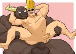  abdominal_bulge abs anal anal_penetration anthro anthro_dominating_human anthro_penetrating anthro_penetrating_human balls big_dom_small_sub big_muscles big_penis blonde_hair blush bovid bovine brown_hair carrying carrying_partner cartoon_network cattle dominant dominant_anthro duo eyewear genitals hair holding_partner horn human human_on_anthro human_penetrated interspecies johnny_bravo larger_anthro male male/male mammal matainfancias muscular muscular_anthro muscular_human muscular_male navel nipples nude open_mouth pecs penetration penis pompadour sex size_difference smaller_human smaller_penetrated stand_and_carry_position standing standing_sex submissive submissive_human sunglasses teeth 