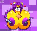  &lt;3 2019 absurd_res anthro areola big_breasts big_penis black_nose blue_eyes breast_play breasts cornchip21 cricket-inc duo female genitals hair herpestid hi_res huge_breasts huge_penis hyper hyper_breasts male mammal melody_prower mongoose nipples penis purple_areola purple_hair purple_nipples sega sex sonic_the_hedgehog_(series) titfuck tongue yellow_body 