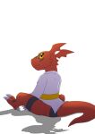  absurd_res bandai_namco digimon digimon_(species) guilmon hi_res karate keikogi martial_arts_uniform red_body reptile scalie simple_background sportswear white_background 