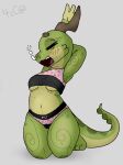  amber_(squablodecomplash) anthro blush blush_lines breasts cake_panties clothing eyes_closed female freckles green_body green_scales head_markings hi_res horn horn_markings kobold markings multicolored_body multicolored_scales nakey_(squablodecomplash) navel open_mouth scales scalie sleep_bubble solo squablodecomplash strawberry_panties strawberry_top tail_markings teeth tongue top_cake topwear two_tone_body two_tone_scales two_tone_tail under_boob yawn 