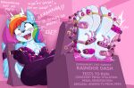  &lt;3 alternate_species bdsm blush bodily_fluids bondage bound caroo cervid chest_tuft crying_laughing dialogue english_text feet female friendship_is_magic hair humanoid_feet inner_ear_fluff laugh mammal multicolored_hair my_little_pony open_mouth open_smile purple_eyes rainbow_dash_(mlp) rainbow_hair restraints saliva smile stocks tears text tickle_fetish tickle_torture tickling tickling_feet tuft wings 