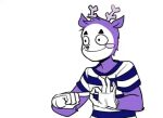  animated anthro antlers blind blush capreoline cervid clothing duo eulipotyphlan ev_htf_(artist) eyebrows eyewear flirting fur gesture gloves grin handwear happy_tree_friends horn jacket makeup male mammal markings mime_(htf) mole_(animal) mole_(marking) no_sound pattern_clothing pattern_shirt pattern_topwear propositioning purple_body purple_fur raised_eyebrow reindeer shirt smile striped_clothing striped_shirt striped_topwear stripes suggestive suggestive_gesture sunglasses the_mole_(htf) topwear turtleneck 