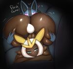  &lt;3 &lt;3_eyes absurd_res anthro big_butt blazethefox butt butt_grab cinderace duo female hand_on_butt hi_res huge_butt lucario lying nintendo nude on_front oral pok&eacute;mon pok&eacute;mon_(species) video_games 