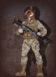  absurd_res anthro battle brody camo equid equine hi_res horse humanoid male mammal marine military mustang_(disambiguation) solo tactical thehuntingwolf usmc 