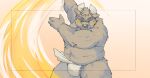  2022 anthro asian_clothing asterios balls bovid bovine bulge cattle clothing east_asian_clothing facial_piercing fundoshi genitals humanoid_hands inunoshippo japanese_clothing kemono lifewonders male mammal nose_piercing nose_ring overweight overweight_male piercing solo tokyo_afterschool_summoners underwear video_games white_clothing white_fundoshi white_underwear 