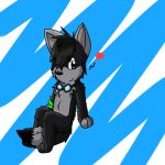  &lt;3 1:1 2012 anthro biped black_body black_fur black_hair black_nose blue_background canid canine canis fur gaokun grey_body grey_ears grey_eyes grey_fur grey_inner_ears hair jewelry low_res male mammal multicolored_body multicolored_fur necklace simple_background solo two_tone_body two_tone_fur white_background wolf 