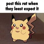  :3 artsy-rc english_text highres looking_at_viewer meme no_humans photo-referenced pikachu pokemon pokemon_(creature) smile solo 