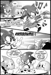  ? ?? \m/ absurdres anger_vein annoyed clenched_hands crossover english_text food furry furry_male greyscale guitar highres instrument kaylla kirby kirby_(series) monochrome music musical_note onigiri open_mouth playing_instrument ristar ristar_the_shooting_star sitting smile sonic_(series) sonic_the_hedgehog sonic_the_hedgehog_(classic) speech_bubble sweatdrop table 