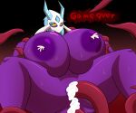  big_breasts blue_eyes blue_hair breasts double_penetration female froslass frostine_glacier game_over gameplay_mechanics hair hi_res huge_breasts ice_horn mask nintendo penetration pok&eacute;mon pok&eacute;mon_(species) purple_body solo tentacle_sex tentacles ultrazeta120 video_games 