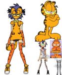  ambiguous_gender anthro cosplay domestic_cat ego-erik-182 felid feline felis garfield_(series) garfield_the_cat gorillaz hi_res human humanoid mammal mashup noodle_(gorillaz) solo 