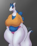  absurd_res big_breasts breasts female hi_res legendary_pok&eacute;mon lugia mature_female nintendo pok&eacute;mon pok&eacute;mon_(species) tail thick_thighs video_games 
