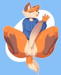  absurd_res balls big_butt butt canid canine clothing conditional_dnp fox genitals hi_res hoodie humanoid inkplasm long_penis male mammal penis solo superiorfox superiorfox_(superiorfoxdafox) topwear 