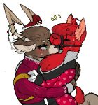  &lt;3 2022 anthro blush brown_body brown_fur camelid capreoline cervid christmas clothing digital_drawing_(artwork) digital_media_(artwork) dolph_(fortnite) duo epic_games fortnite fur hair heartbreaker_(fortnite) holidays llama low_res male male/male mammal peach- red_body red_fur reindeer simple_background smile valentine&#039;s_day video_games 