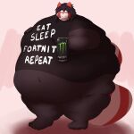  absurd_res ailurid andromorph anthro baggy_eyes belly big_belly big_breasts big_butt big_tail breast_grab breasts brown_body brown_fur brown_hair butt clothing fat_arms fur garowo hair hand_on_breast hi_res holding_breast holding_object huge_breasts huge_butt huge_tail humanoid hyper hyper_belly intersex long_hair looking_at_viewer male mammal moobs morbidly_obese morbidly_obese_anthro morbidly_obese_humanoid morbidly_obese_male mostly_nude navel obese obese_anthro obese_humanoid obese_male overweight overweight_anthro overweight_humanoid overweight_male red_body red_fur red_panda solo thick_tail thick_thighs tight_clothing torn_clothing wide_hips 