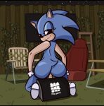  anthro hi_res male sega sex_toy solo sonic_the_hedgehog sonic_the_hedgehog_(series) sybian unknown_artist 