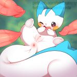  &lt;3 &lt;3_eyes 1:1 2022 3_fingers 3_toes anus blue_body blue_fur blush digital_media_(artwork) erection feet female female_focus feral fingers fur genitals grass group hi_res imminent_sex legs_up lying male male/female multicolored_body multicolored_fur nintendo on_back one_eye_closed open_mouth outside pachirisu penis plant pok&eacute;mon pok&eacute;mon_(species) presenting presenting_anus presenting_pussy pussy seviyummy size_difference smaller_female solo_focus spread_legs spreading teeth text toes tongue url video_games white_body white_fur yellow_cheeks 