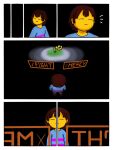  clothed clothing flower flowey_the_flower frisk_(undertale) human mammal monster photoshop_temmie plant qowotjq0129 simple_background tem temmie_(undertale) text topwear undertale undertale_(series) video_games 