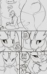  ailurid butt campfire comic dialogue english_text female feretta feretta_(character) forest hi_res lagomorph leporid line_art lopunny male mammal nintendo plant pok&eacute;mon pok&eacute;mon_(species) rabbit red_panda shy sitting sketch sketch_page surprise surprised_expression text tree video_games writing_(disambiguation) 