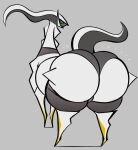  ambiguous_gender arceus big_butt bubble_butt butt butt_focus clothing hi_res legendary_pok&eacute;mon looking_at_viewer looking_back looking_back_at_viewer nintendo panties pok&eacute;mon pok&eacute;mon_(species) simple_background smokey_blokey solo solo_focus thick_thighs underwear video_games 