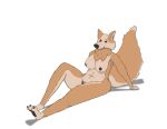  anthro breasts canid canine canis domestic_dog female genitals herding_dog mammal nipples pastoral_dog pawpads paws pussy slightly_chubby solo test001 welsh_corgi 