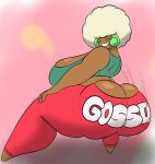  afro anthro big_breasts big_butt breasts butt elemental_creature female flora_fauna huge_breasts huge_butt hyper hyper_butt igphhangout nekeisha_(igph) nintendo plant pok&eacute;mon pok&eacute;mon_(species) side_boob solo twerking video_games whimsicott 