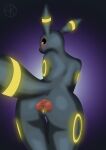  absurd_res ebbakatten eeveelution female genitals glowing hi_res knot looking_at_viewer looking_back nintendo penetration pok&eacute;mon pok&eacute;mon_(species) pussy umbreon vaginal vaginal_penetration video_games 