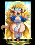  2022 5_fingers anthro bovid breasts caprine cleavage clothed clothing cloven_hooves digital_media_(artwork) female fingers front_view hair hi_res hooves looking_at_viewer mammal open_mouth solo suirano wide_hips wings 