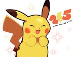  :3 :d artsy-rc english_text facing_viewer highres no_humans pikachu pokemon pokemon_(creature) smile solo sparkle 