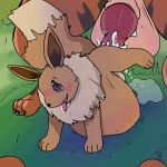  absurd_res arcanine blush bodily_fluids cum cum_inflation cum_inside drooling duo eevee excessive_cum feral foxvomitarts genital_fluids hi_res inflation male male/male nintendo pok&eacute;mon pok&eacute;mon_(species) saliva size_difference video_games 