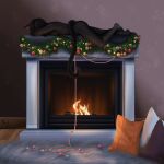  absurd_res anthro black_body black_fur breasts christmas_lights felid female fireplace fur hi_res holidays jdean mammal nude pawpads pillow side_boob sleeping solo 