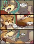  2022 canid canine comic duo english_text fennec feral fox genitals hi_res kuroodod male male/male mammal penis sam_(changing_fates) speech_bubble text thought_bubble wrath_(changing_fates) 