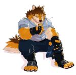  absurd_res anthro barrel_(live-a-hero) biceps canid canine canis furgonomics hi_res juice_box lifewonders live-a-hero male mammal muscular muscular_anthro muscular_male pecs solo takemoto_arashi video_games wolf 