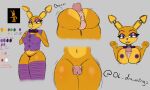  animatronic anthro belly big_breasts bodily_fluids breast_play breast_squish breasts butt clothed clothing color_swatch concept_art desesperadoleon duo female five_nights_at_freddy&#039;s genital_fluids genitals green_eyes hi_res hot_dogging lagomorph leporid machine male male/female mammal nipples penile penis precum purple_nipples pussy robot scottgames sex spring_bonnie_(fnaf) squish standing thick_thighs thigh_sex titfuck video_games yellow_body yellow_ears 