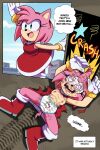  amy_rose breasts clothing euf-dreamer eulipotyphlan female flattened hedgehog hi_res humiliation mammal panties print_clothing print_panties print_underwear sega solo sonic_the_hedgehog_(series) underwear 